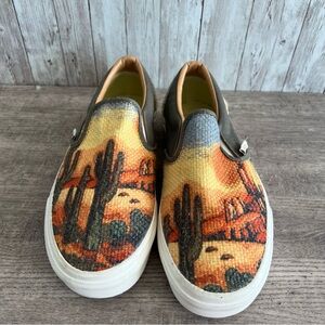 Vans Cali Cactus Desert Tapestry Slip-On Sneakers Unisex Mens 7 Womens 8.5
